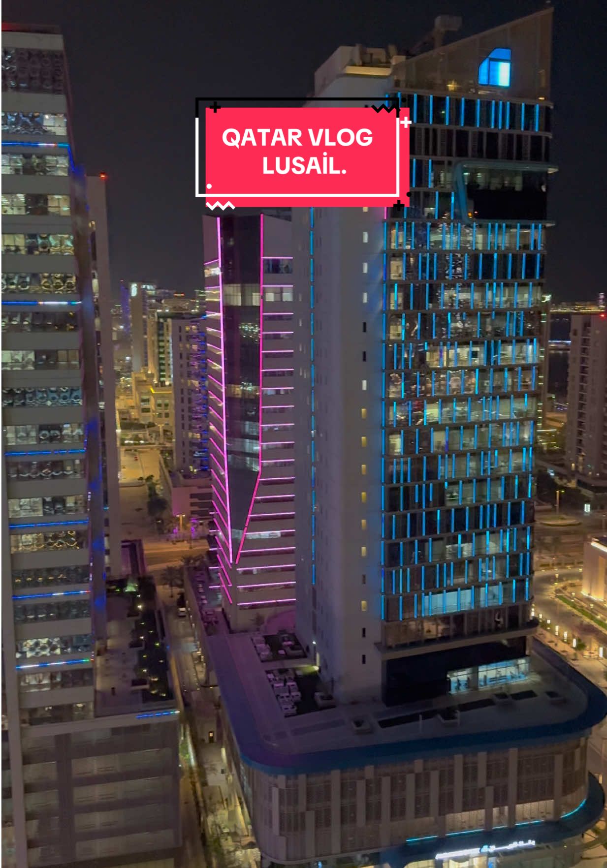 🏙️ Qatar’s Rising Star: Lusail at Night.    #qatar #Love #trend #foryoupage❤️❤️ #viral 