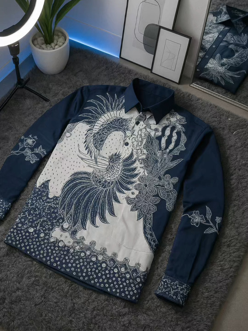 Kemeja batik arkanza motif jathayu lengan panjang & pendek lapis furing slimfit katun..  #kemejabatikpria #batikmodern #batikaraknza #outfitideas #CapCut 