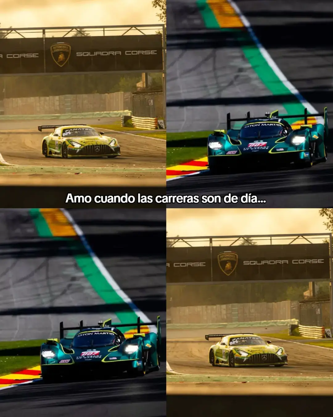 Cuando cae la noche en las carreras es mucho mejor en mi opinión 