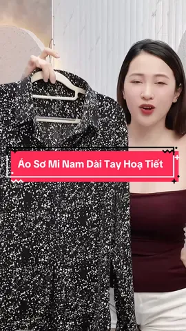 Áo Sơ Mi Nam Dài Tay Hoạ Tiết #cohuyentaphoa #xuhuong 