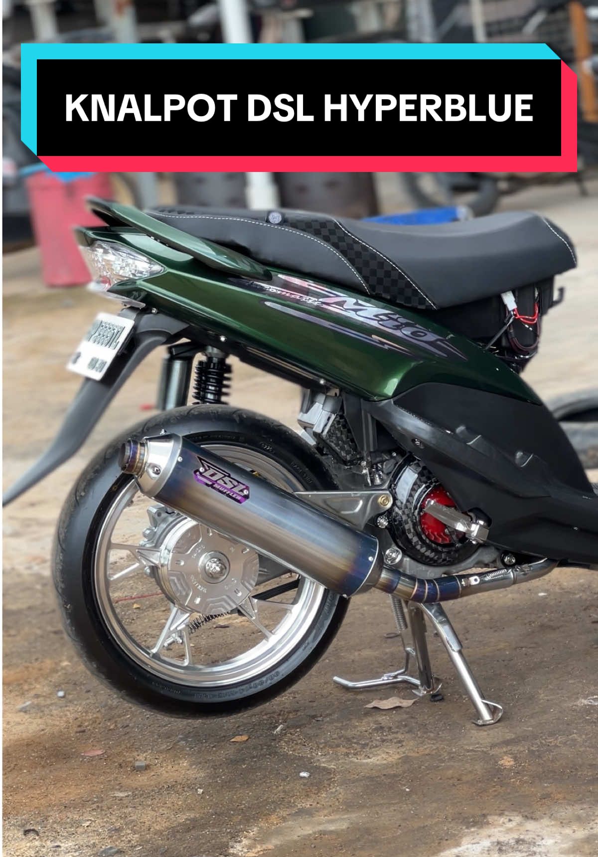 Knalpot baru lagi nih, sekarang cobain knalpot @DSL MUFFLER OFFICIAL hyperblue, adem banget🤩🤙 #propermio #mio #5tl 