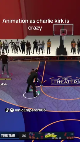 Doing that animation as Charlie Kirk is insane🤣🤣🤣 #2k26 #NBA #overpowered #fyp #foryoupage 