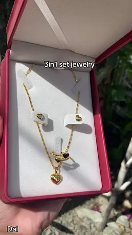 3in1 set jewelry #fyp #nontarnish #hypoallergenic #jewelry 
