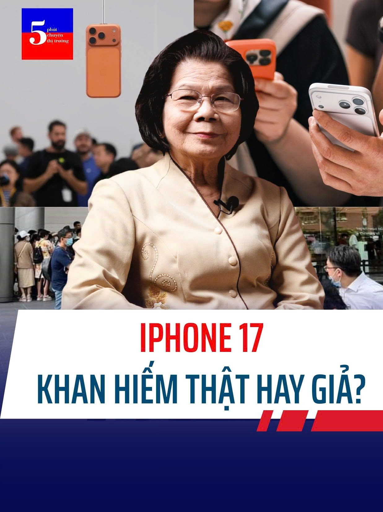 📱IPHONE 17: KHAN HIẾM THẬT HAY GIẢ? Năm nay, Việt Nam nằm trong nhóm những thị trường đầu tiên bán iPhone thế hệ mới và dự kiến giao máy tới tay người dùng từ ngày 19/9. Nhu cầu lớn được cho là thách thức với các hệ thống trong việc giao hàng sớm. #maybevn #maybepodcast #5phutchuyenthitruong #xuhuong #trending #iphone