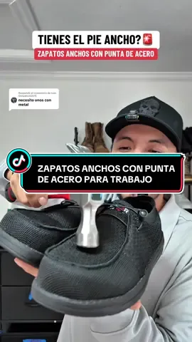 Respuesta a @Ivan Gonzalez62675 zapatos anchos con punta de acero? Esta versión si los tiene son bien cómodos y antideslizantes #menshoes #workshoes #wideshoes #tiktokshopblackfriday #tiktokshopcreatorpicks 