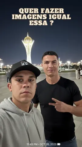 Criando foto com Cristiano Ronaldo pelo Gemini 🚀📱 . . #inteligenciaartificial #googlegemini #prompt #foryoupage #fyp #trend #cr7cristianoronaldo 