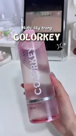 Tẩy trang quốc dân siu to mà zá siu 🌰 luôn #nuoctaytrang #colorkey #skincare #tiplamdep 