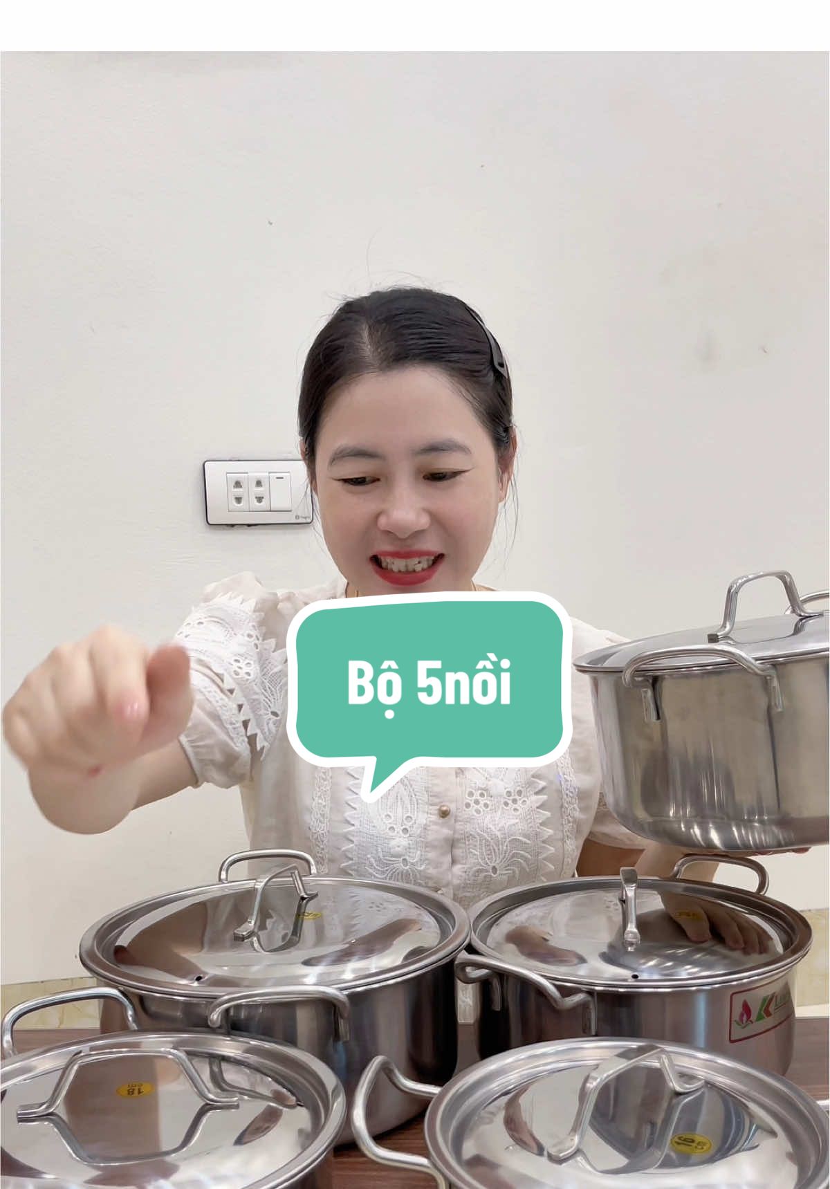 Bữa nay có mã giảm cho bộ 5nồi #bô5nôi #1day #inoxkalin #phươngloan 