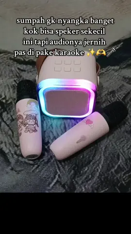 rekomendasi banget buat yang suka karaokean nih ,jadi di rumah juga bisa karaokean pake  ini ✨️