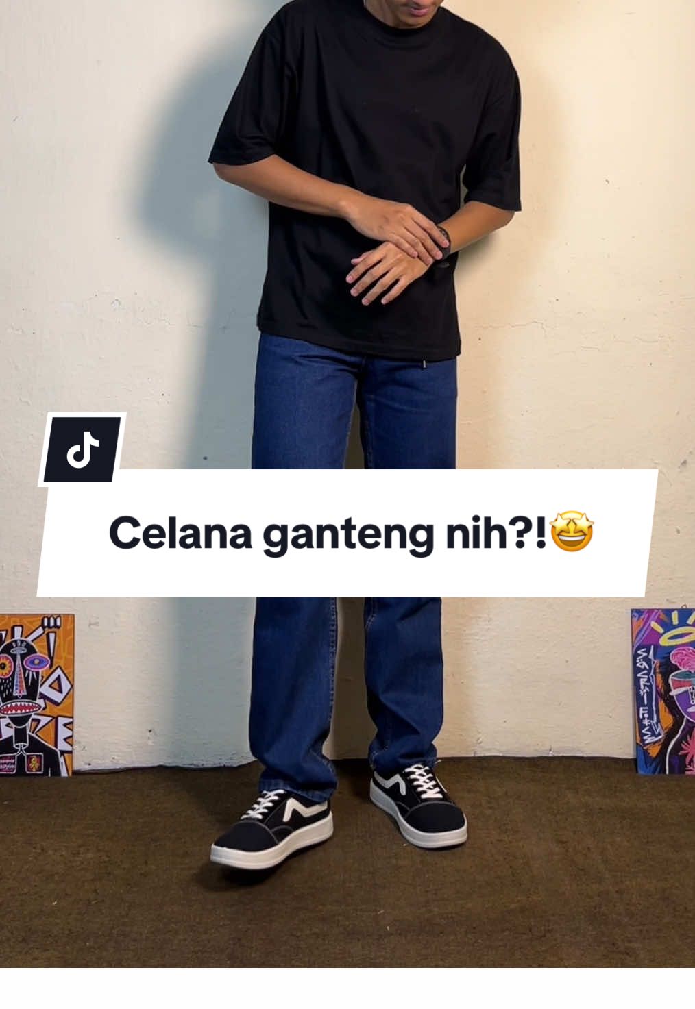 Emang gak pernah gagal?! Jeans reguler fit satu ini🤩#celanajeans #celanapanjang #celanapria #jeansreguler #OOTD 