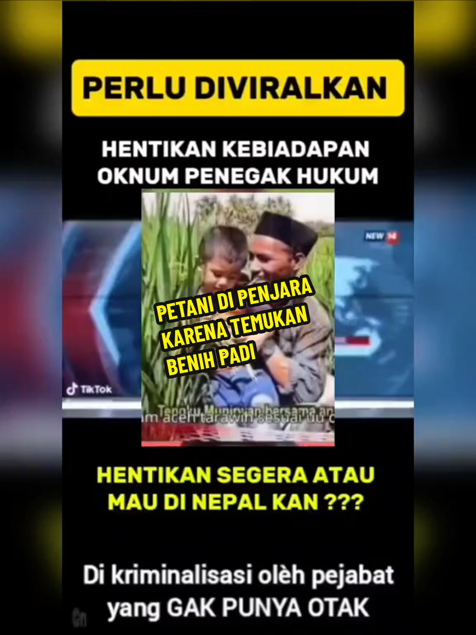 Tengku munirman petani yg di kriminalisasi karena temukan bibit padi unggul #tengkumunirwan #trending #beritatiktok #beritaviral #tuangelap76 