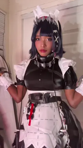 i finally did ellen joe maid! my contacts ripped :( #zenlesszonezero #zzz #ellenjoe #ellenjoecosplay #cosplayer 