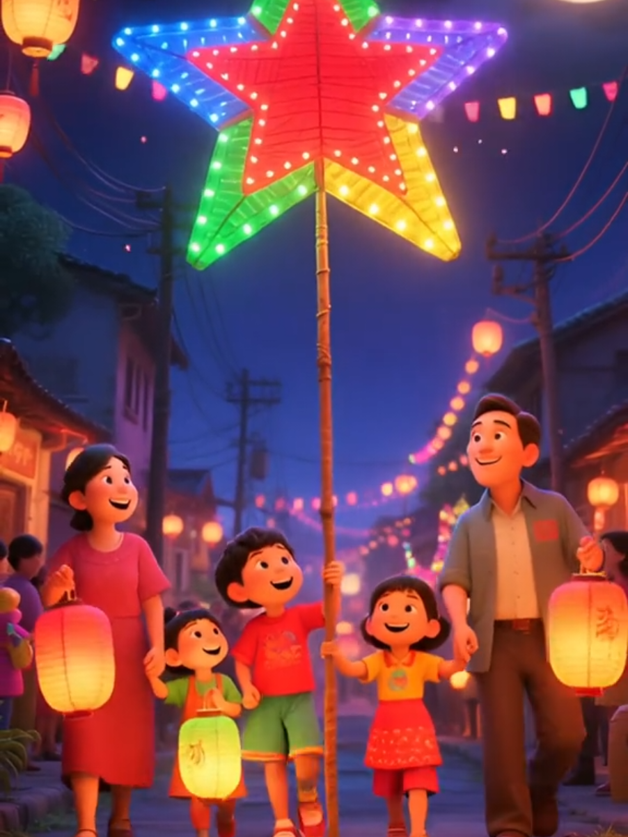 Chiếc đèn ông sao sao năm cánh tươi màu, cán đây rất dài cán cao quá đầu, em cầm đèn sao em hát vang vang đèn sao tươi màu của đêm rằm liên hoan, Tùng dinh dinh tùng tùng tùng dinh dinh. Đây ánh sao vui chiếu xa sáng ngời. Tùng dinh dinh dinh tùng dinh dinh. Ánh sao Bác Hồ tỏa sáng nơi nơi. #chiecdenongsao #forkids #tungrinhrinh #trungthu #tuoithovuihoc @Võ Tuấn @Hà Võ @Hiền Hoàng @She @Minh Phương 🦀🦀🦀 @Son Goku hơi đẹp trai @Nana 
