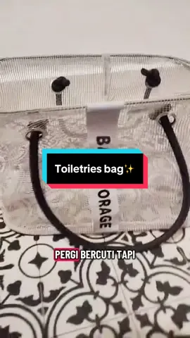 Senang guna beg macam ni takpayah nak bukak tutup.. nak pakai ambik ja..banyak pulak tu boleh isi.. 😍😍 #fyp #fypage #toiletriesorganizer #begtravel #waterproof 