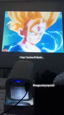 Una Vez Que Tienes Un Proyector Jamas Volveras A Ver TV. 😁 #magcubic #proyector #projector #movienights #dragonballz 