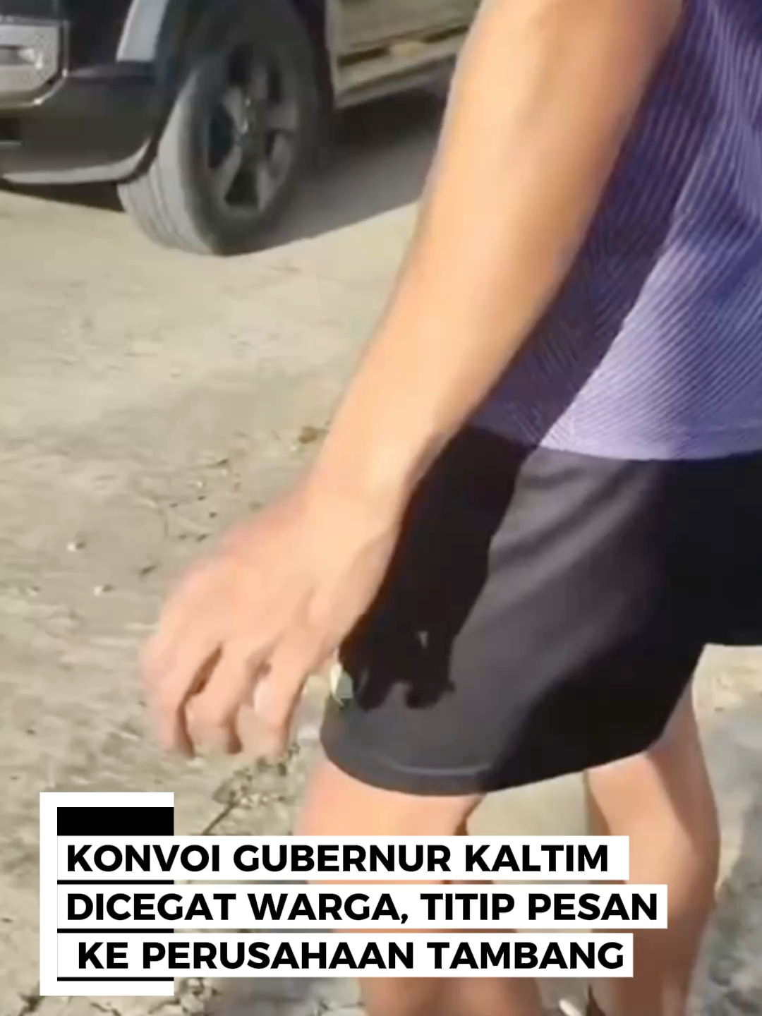 KONVOI GUBERNUR KALTIM DICEGAT WARGA, TITIP PESAN KE PERUSAHAAN TAMBANG #kalimantantimur