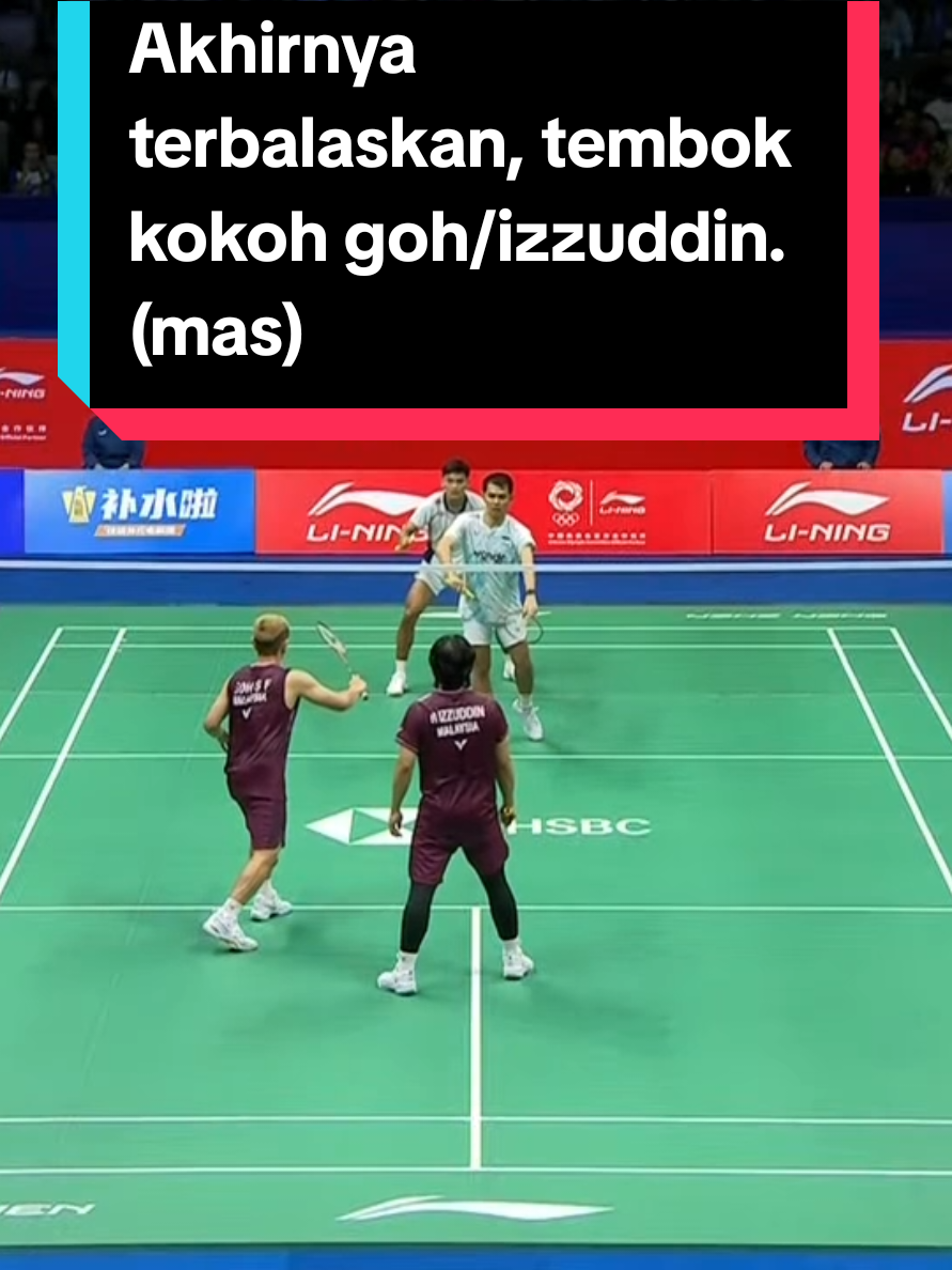 akhirnya jebol tembok kuat Malaysia goh/izudiin, pasangan ganda Indonesia fajar/fikri masuk sm. seee you tomorrow #chinamaster  #bwfofficial 