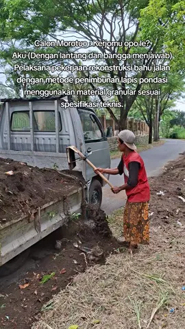 Tukang uruk pinggiran dalan seng jero🤣😅 #fyp #binamarga #jalan #bahujalan 