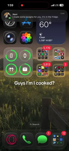 I think there’s lasagna in the fridge 🤔 ##fearsoffathom##fyp##notificationsound##gaming##corykenshin 