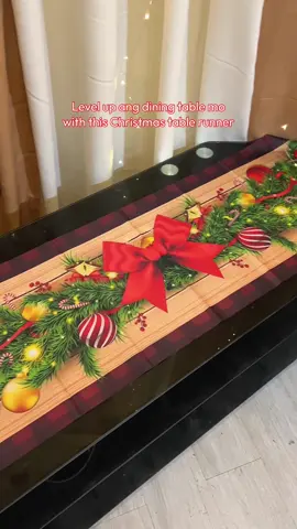 Eto na ang secret ng IG-worthy Christmas handaan ✨ #tablerunner #christmasdecor #christmastabledecor #christmastablerunner #christmasvibes 