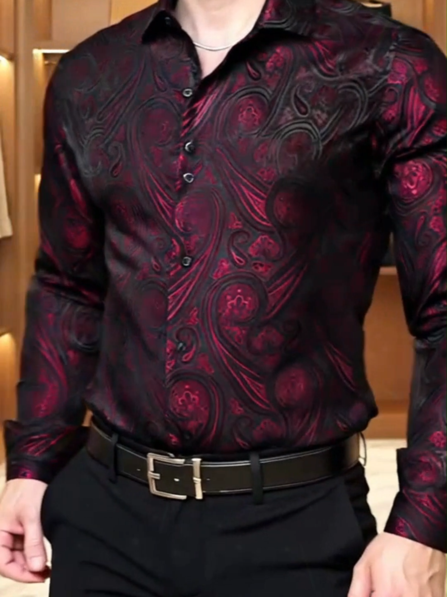 💥Trend alert! This paisley shirt won’t last long — shop now! @ailisus_shop #Fallfreshness #ailisusshirt #menfashionstyle #ailisus_shop #longsleeveshirt #ailisustrend #shirtdesign #menfashion #menswear #paisley #shirts #AILISUS #MensStyle #viral #dressshirt #ailisus #menclothes #mensfashion #floralshirt #menshirt #redshirtguy #CamisaHombre#CamisaNegra#OutfitsParaHombre #ailisustrend #classical