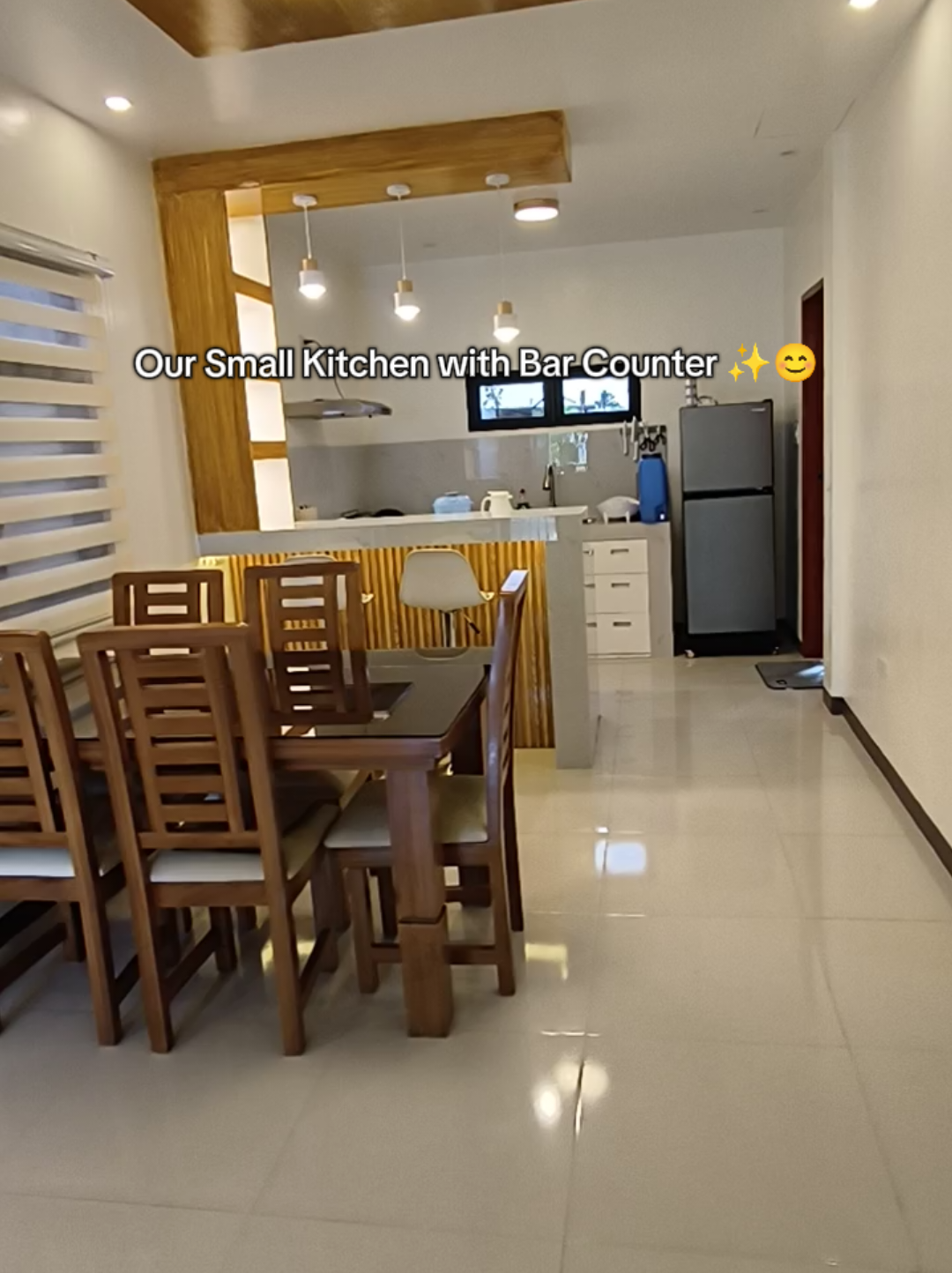 Yung dream bar counter mo natupad na.♥️😍 #smallkitchen #barcounter #smallkitchenideas #aestetic #barcounterdesign #counterbar #pvcpanel #DIY #house #dreamhouse #houseconstruction #bahayserye #housedesign #Home #blessed #minimalist #homeaestetic #foryourepage #fyp #viral #trending 