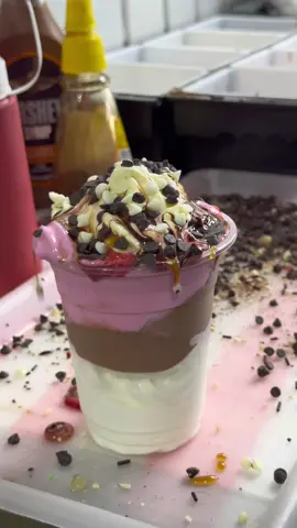 3 Flavored Mega Ice Cream for just Rs 350/- #creamycone #icecreamshopmaligawatte #icecream #icecreamshop #desserts 