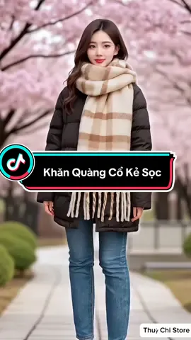 Khăn Quàng Cổ Kẻ Sọc Cho Cả Nam Và Nữ. #khanquangco #thoitrangnu #xuhuong #viral #thinhhanh 