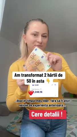 Am început fără experiență, fără să știu … dar am aplicat o strategie simplă pe care o poate face origine , doar cu telefonul în timpul liber …  Cere detalii și te ajut pas cu pas!  #romanidepretutindeni #mamiciinstrainatate #tiktokromania #produsedigitale #oportunitate 