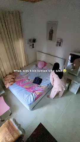 Sering terjadi, udah cape-cape beberes ga ke rekam😭😭 #kamaraesthetic #memoripenuh #fyp #roomdecor 