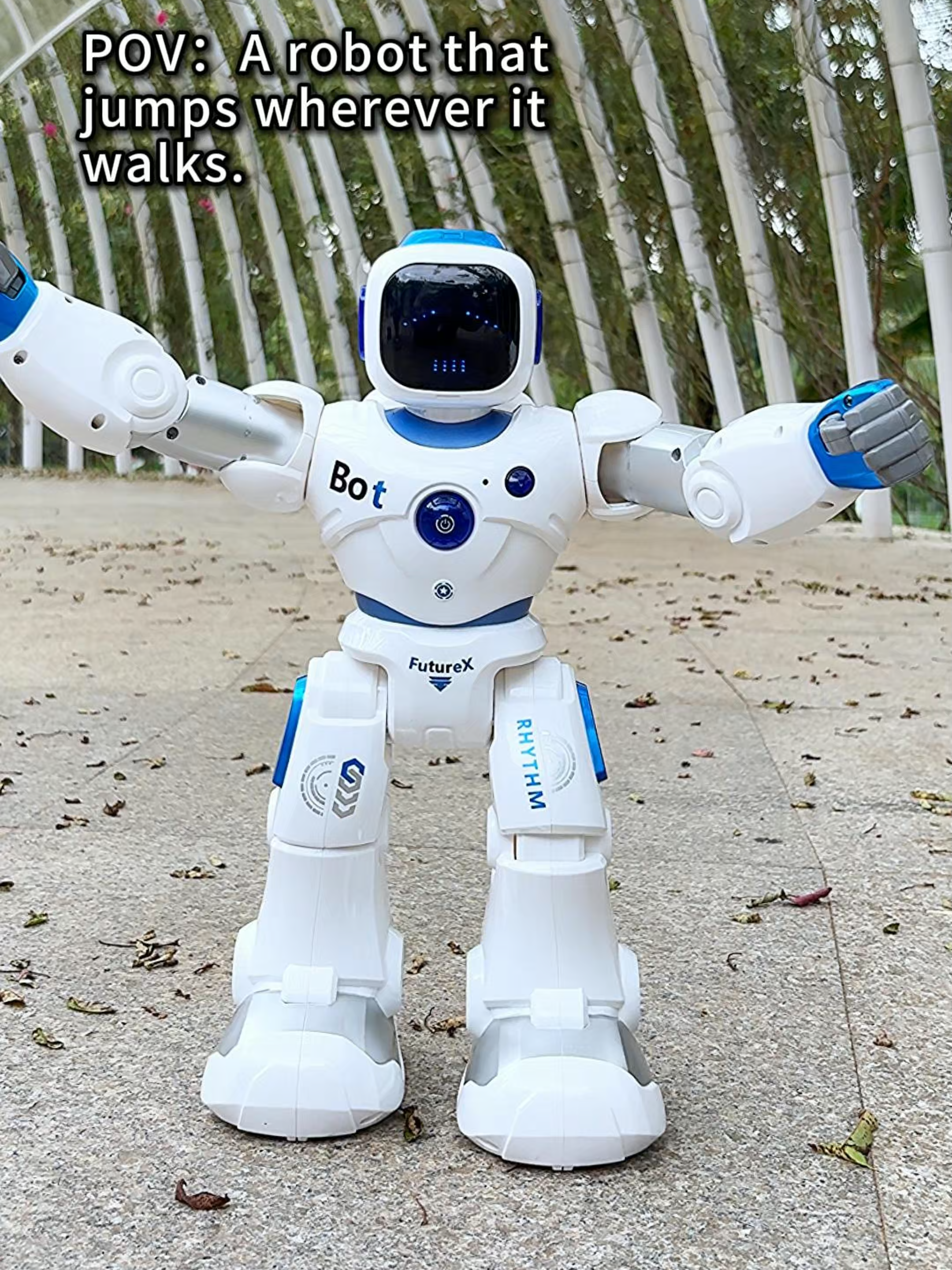 A robot that jumps wherever it walks #ruko #1088 #rc #tiktokshop #robot #kids #dealsforyoudays #foryoupage❤️❤️ #рекомендации #dance #humor #toys #trending #funny #gifts #vrialvideo #stem #paratii #typ #unboxing