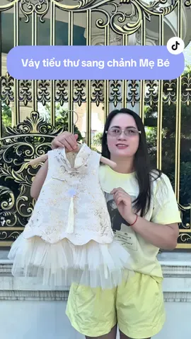 Váy xịn hàng cao cấp Mẹ Bé #tiktokshop #thoitrangtreem #vayditiecchobe #vaythietkebegai #vaybegai 