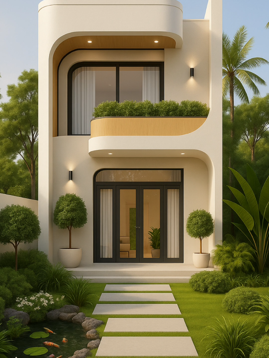 🏡 Nhà cấp 4 gác lửng hiện đại – tinh tế giữa thiên nhiên Mẫu thiết kế mang hơi thở hiện đại với đường cong mềm mại, ban công xanh mát cùng hồ cá koi trước sân tạo cảm giác thư thái ngay từ lối vào. Không gian mở, thoáng đãng, nhiều ánh sáng, vừa sang trọng vừa gần gũi với thiên nhiên. Đây chính là lựa chọn lý tưởng cho gia đình trẻ yêu sự tối giản nhưng vẫn muốn khẳng định phong cách sống đẳng cấp. ✨🌿 #nhacap4gaclungdep #kientrucbrahma #brahma #nhacap4gaclung #nhacap4hiendai 