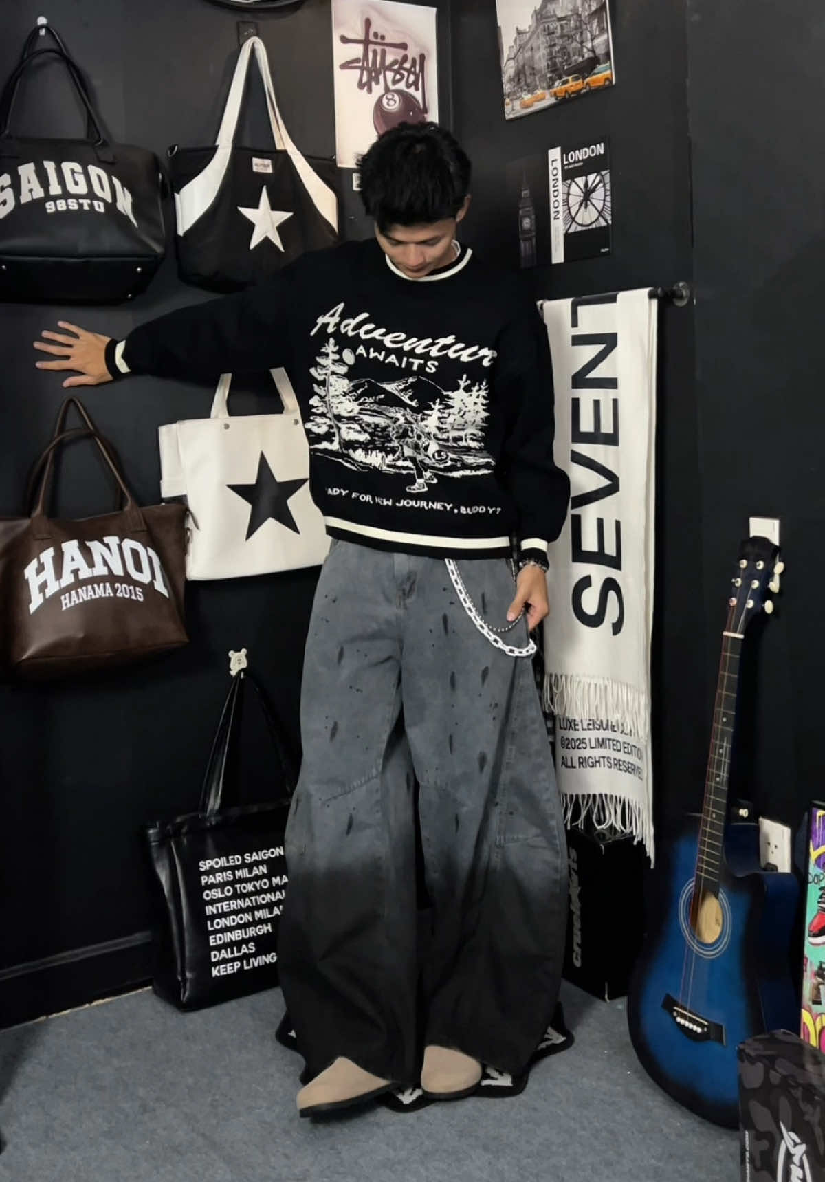 [ New Arrival ] SLICK SWEATER ADVANTURE #outfit #aolentaydai #sweater #foryou #theslickway 