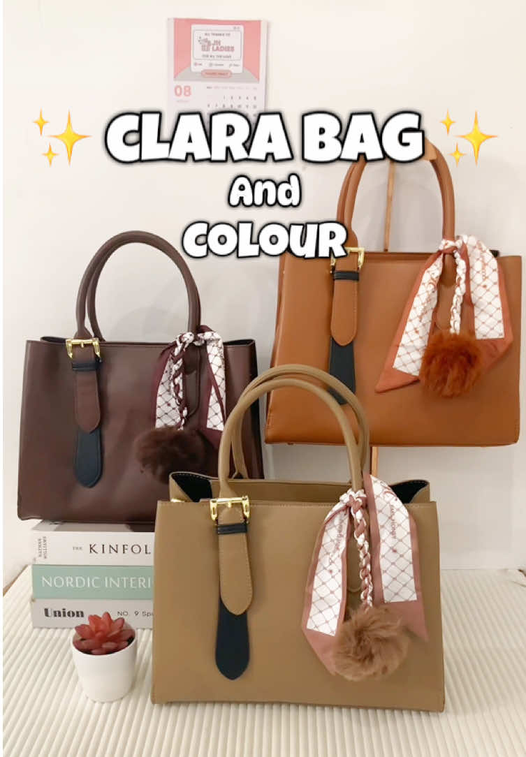 Clara bag restock all warna💗🥰 #jimshoney #taswanita #tasselempang #taskerja #fyp 