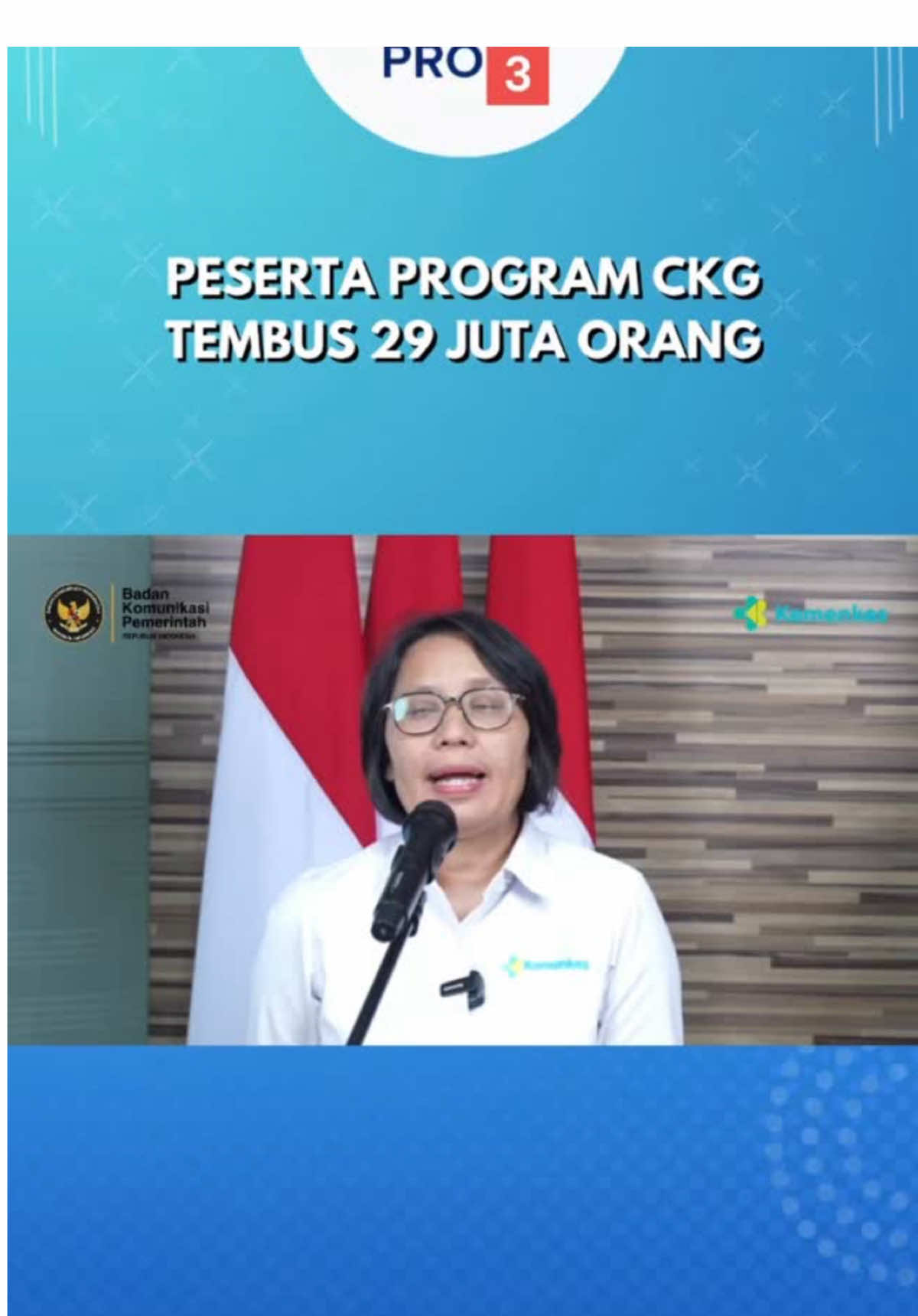 Hingga pertengahan September 2025, layanan Cek Kesehatan Gratis (CKG) sudah menjangkau hampir 30 juta orang. CKG merupakan program Hasil Terbaik Cepat (PHTC) Presiden Prabowo Subianto dalam upaya membangun sistem kesehatan yang adil, menyeluruh, dan fokus pada pencegahan. Masyarakat yang sudah mendaftar CKG tercatat sebanyak 32,3 juta orang yang tersebar di 10.226 puskesmas di seluruh Tanah Air. Klik rri.co.id untuk informasi lebih lanjut. Dengarkan siaran RRI dan dapatkan berita terkini dengan download aplikasi RRI Digital di App Store dan Google Play. #RRI #RRIdigital #prabowo #ckg #kesehatan 