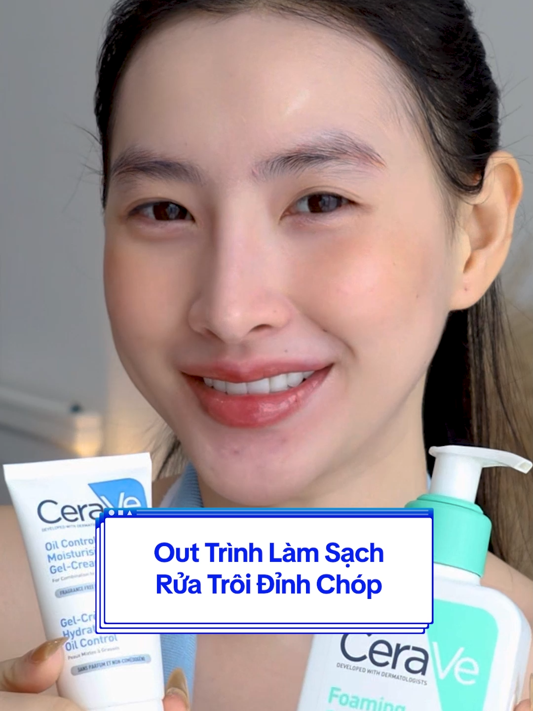 Sữa rửa mặt 2 chiều, giúp da vừa sạch vừa ẩm sau khi sử dụng. Không gây khô căng kin kít. Thử Ngay 																									 #CeraVe #CeraVeVietNam #OutTrinhLamSach #SachAmChuanChuyenGia