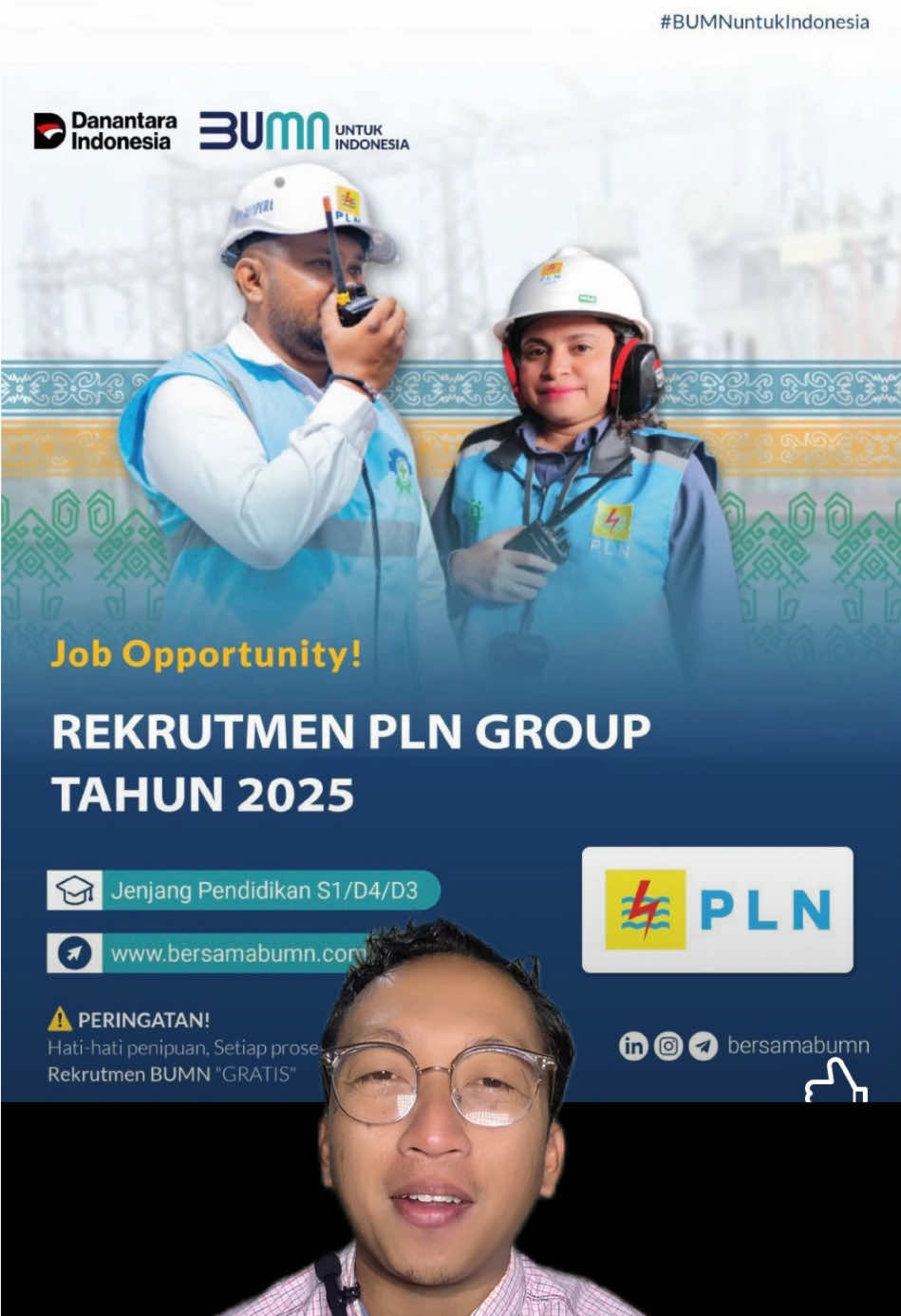 🎯 Lowongan Kerja BUMN PT PLN (Persero) 👉 Cek info Selengkapnya: https://www.bersamabumn.com/pt-pln-persero/ • 🔄 Feel Free to Share ☺🙏 #infoloker #carikerja #lowongankerja #lokerterbaru #lokerbumn 