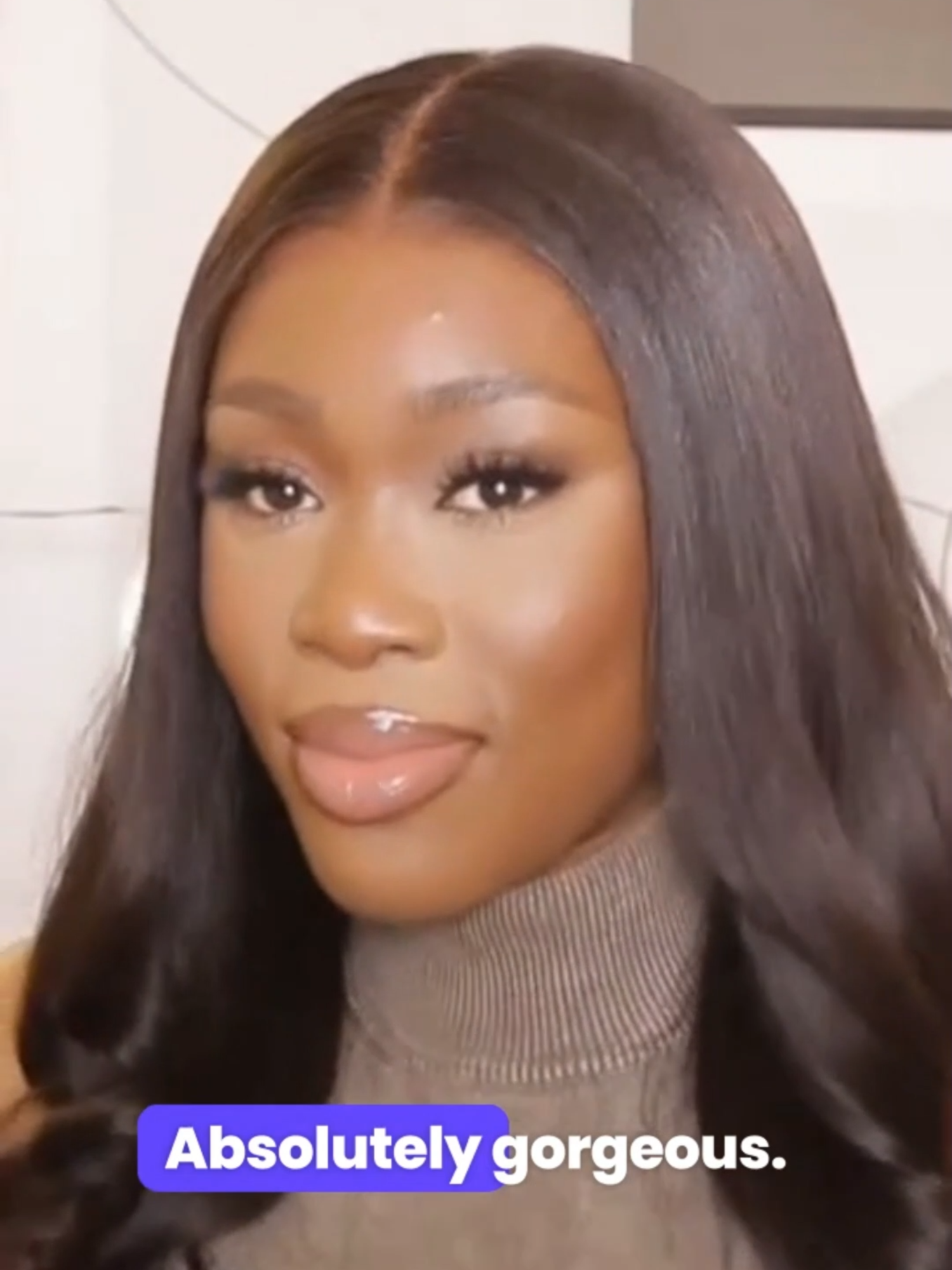 ✨Meet the ultimate pre-everything wig!🌟Just a bit of foundation is all it takes to blend seamlessly and create a flawless look!💁‍♀️✨Same Wig: ‘TDC009’ from b!o l!nk #lacewig #humanhairwig #wiginstall