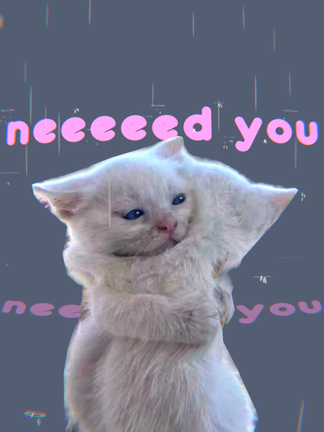 I need you like the air I breathe 😭 #sad #catanimation #musicedit #catsinlove #fyp 