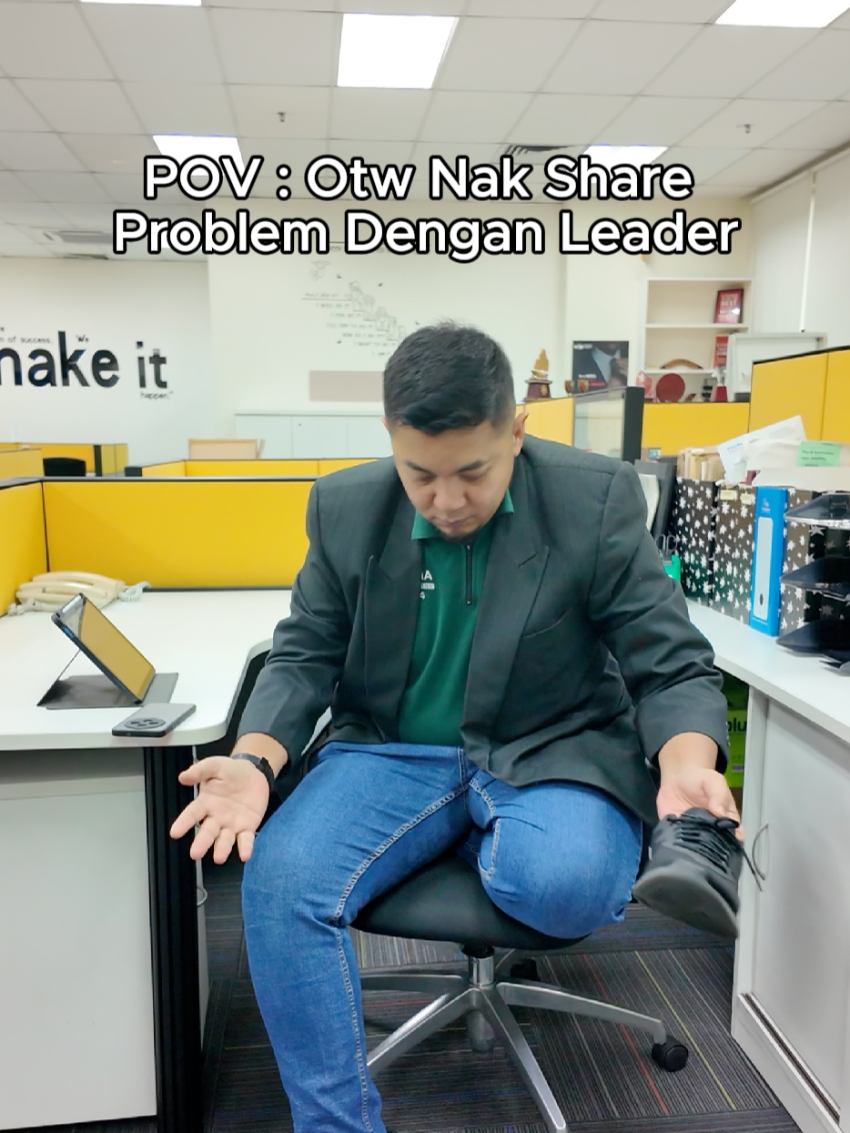 Baru je nak share problem dengan leader, tapi kadang-kadang leader pun ada problem sendiri 🥲 #prubsn #prubsnstars #takafulconsultant #takaful #kerjaya #perundingtakaful #financialplanning #leader #officebestie #takafulconsultant #perlindungan #prubsnbest #officehumor #financialfreedom #fyp