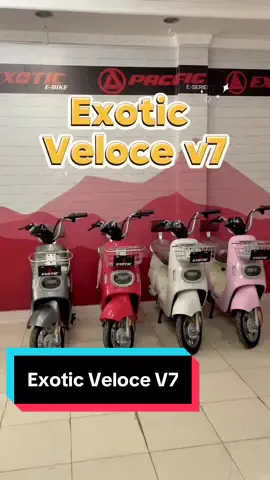 Exotic Veloce V7, dengan desain yang lucu, warna yang cantik, cocok untuk kendaraan sehari-hari kamu. Temukan pengalaman berkendara yang stylish dan nyaman.✨🫶#sepedalistrik #sepedalistrikbergaransiresmi #sepedalistrikkeren #fyppppppppppppppppppppppp #tanjungmorawa 