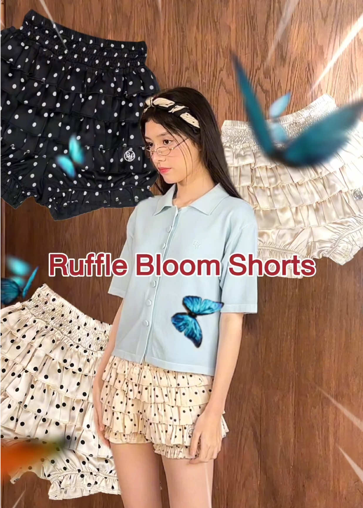 น่ารักไม่ไหวกับกระโปรงน้อง Ruffle Bloom Shorts ใส่แล้วขาเพรียว แถมดีเทลความน่ารักเต็ม10!💌🫧 #beming #bemingontour #bemingbkk #OOTD #skirt 