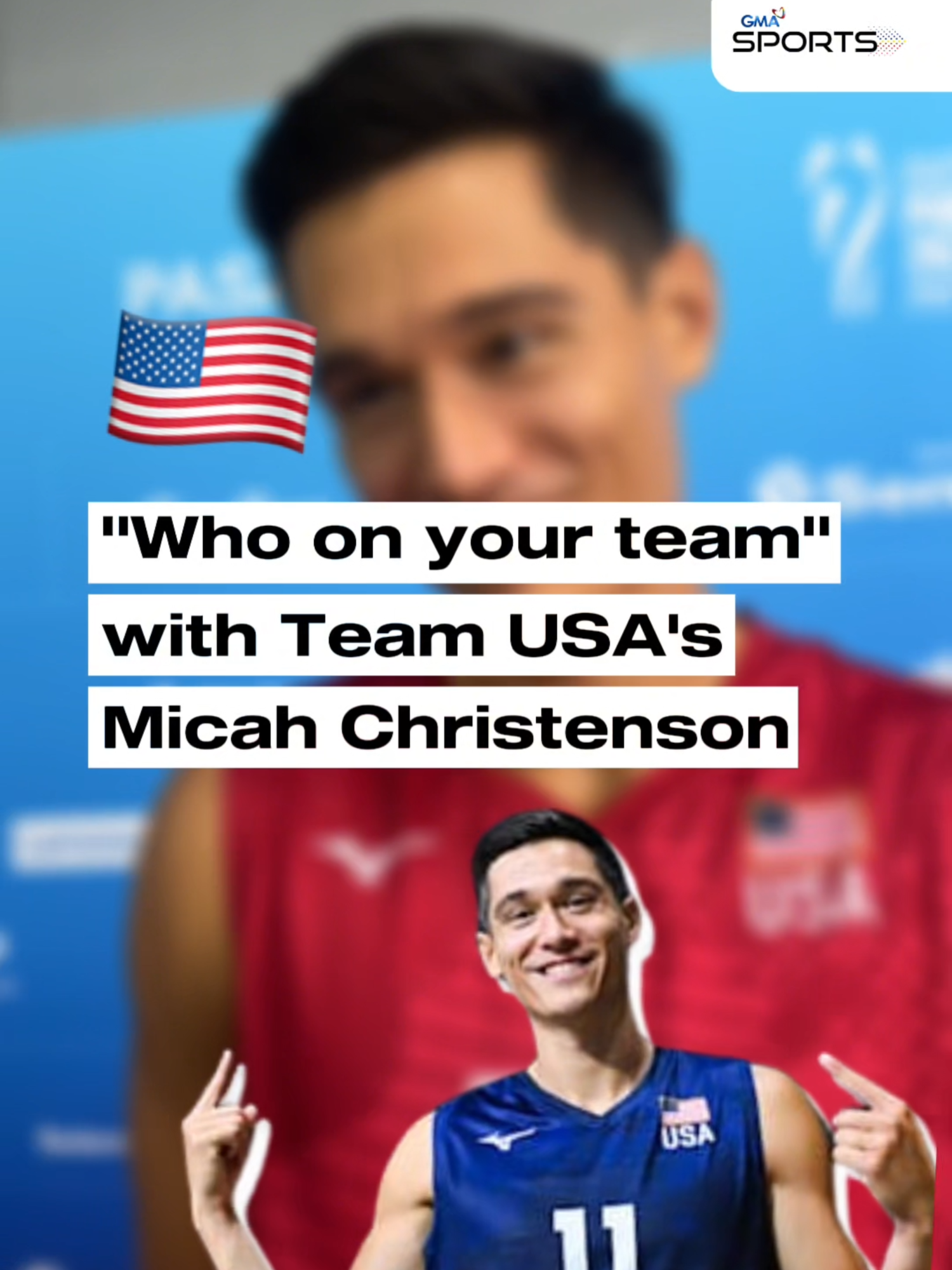 MICAH’S GO-TO: ERIK 😅🏐 WATCH: From “best looking” to “who you’d trust to babysit your kids,” Micah Christenson of Team USA dishes out his picks in a fun round of Who on your team? Follow #GMASports for more updates. #TeamUSA