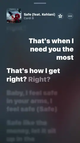 Cardi B ft. Kehlani - Safe #cardib #kehlani #safe #amithedrama? #songlyrics 