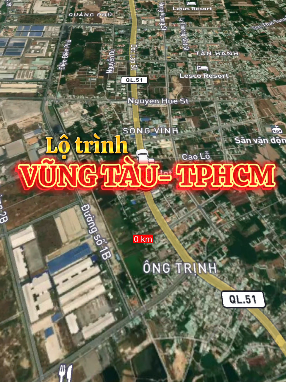 Lộ trình Vũng Tàu về TPHCM tránh kẹt xe QL51. Cảm ơn anh @Thái Hữu Cơ đã chia sẻ #tphcm #brvt #vungtau #sanbdsmiennam 