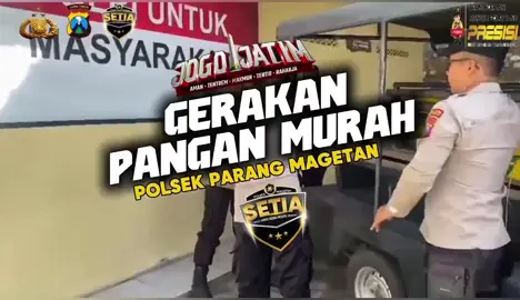 Polsek Parang Polres Magetan mendukung ketahanan pangan masyarakat melalui kegiatan Gerakan Pangan Murah. Upaya ini sebagai wujud kepedulian dan pelayanan Polri kepada masyarakat untuk menjaga stabilitas harga serta membantu kebutuhan pokok warga. 🌾🤝 @erikbangun_38 @38setia_akpol2006 @divisihumaspolri @spripimpoldajatim @spripim.polri  @humaspoldajatim #humaspolri #humaspoldajatim #listyosigitprabowo #kapoldajatim #poldajatim 