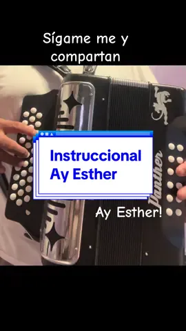 Instructional de la CUMBIA AY ESTHER EN acordeón de FA en el Tono de FA FÁCIL Y SENCILLA        #acordeones #musicanortena #fyp 