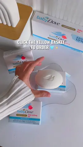 Dermatologist, Ophthalmologist and Pediatrician tested. Subok na rin ng ating mga mommies pagdating sa sensitive skin ng ating mga baby. Leaves baby’s skin smooth and nourish. 🤍✨ #babydove #dovebarsoap #babywash #babybathessentials #babyessentials 