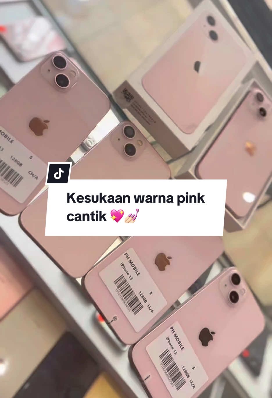 iphone 13 warna pink memang iphone idaman wanita 😫 warna cantik design elegant 😎 jom dapatkan distore sekarang 🫵🏻😉 #storekertek #iphonetermurah #iphone #iphonepromo #wonosobo #luckycell 